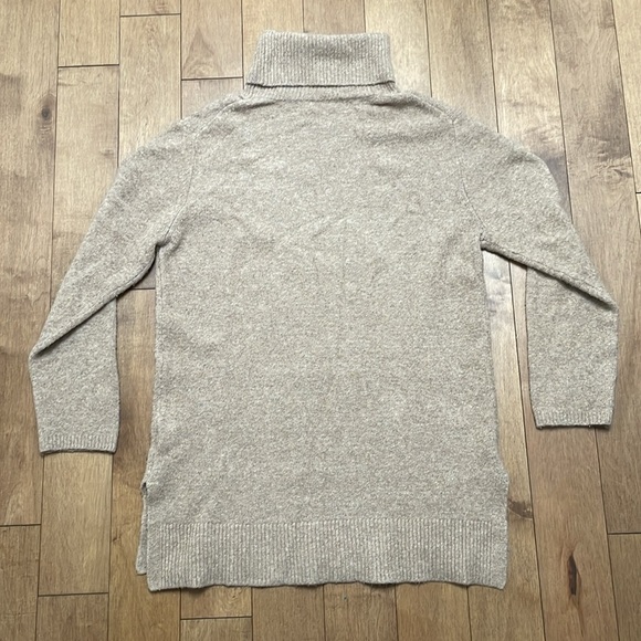 Frieda & Freddies New York wool blend knit dress pullover turtleneck brown M/L - Picture 9 of 10